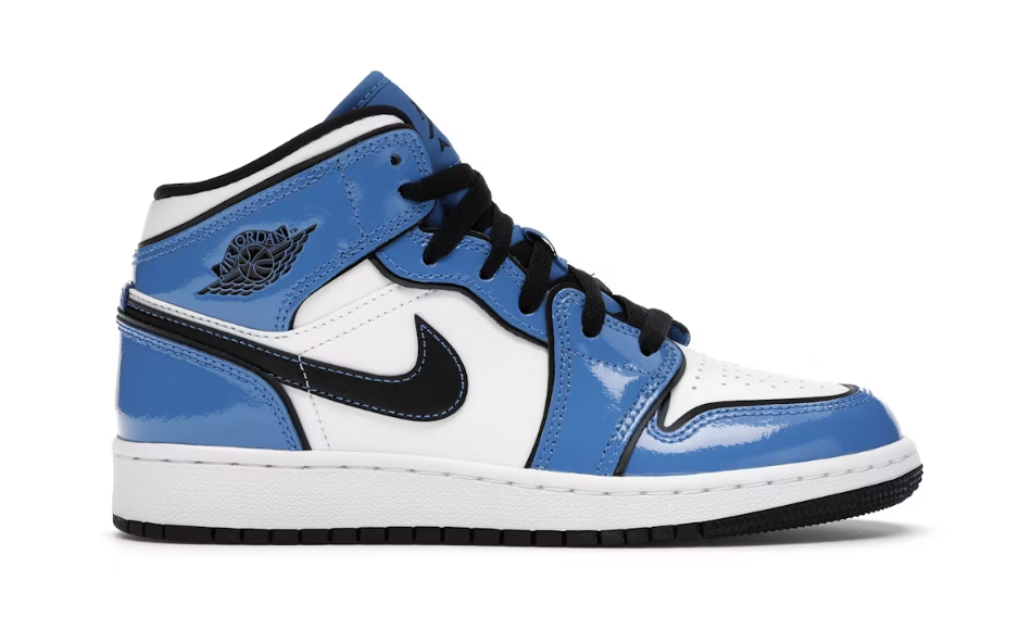 Jordan 1 Mid Signal Blue (GS) Sz 5.5