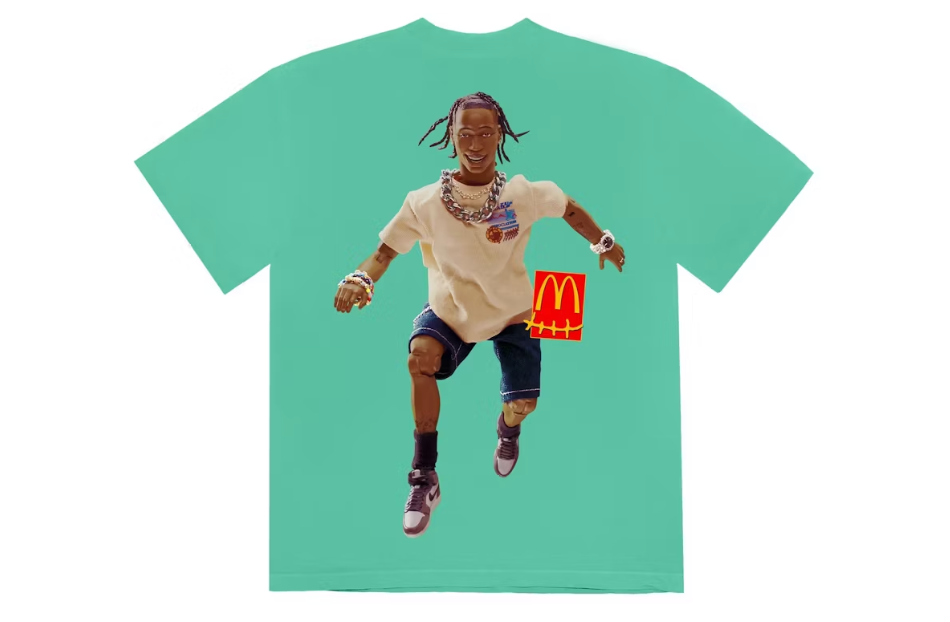 Travis Scott x McDonald's Action Figure Series IV Tee Sz M (USED)