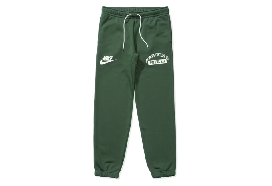 Nike x Stranger Things Hawkins High Green Sweatpants Sz L