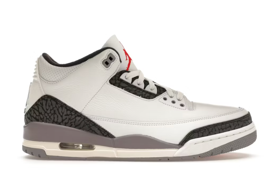 Jordan 3 Retro Cement Grey SZ 12.5 MISSING LID