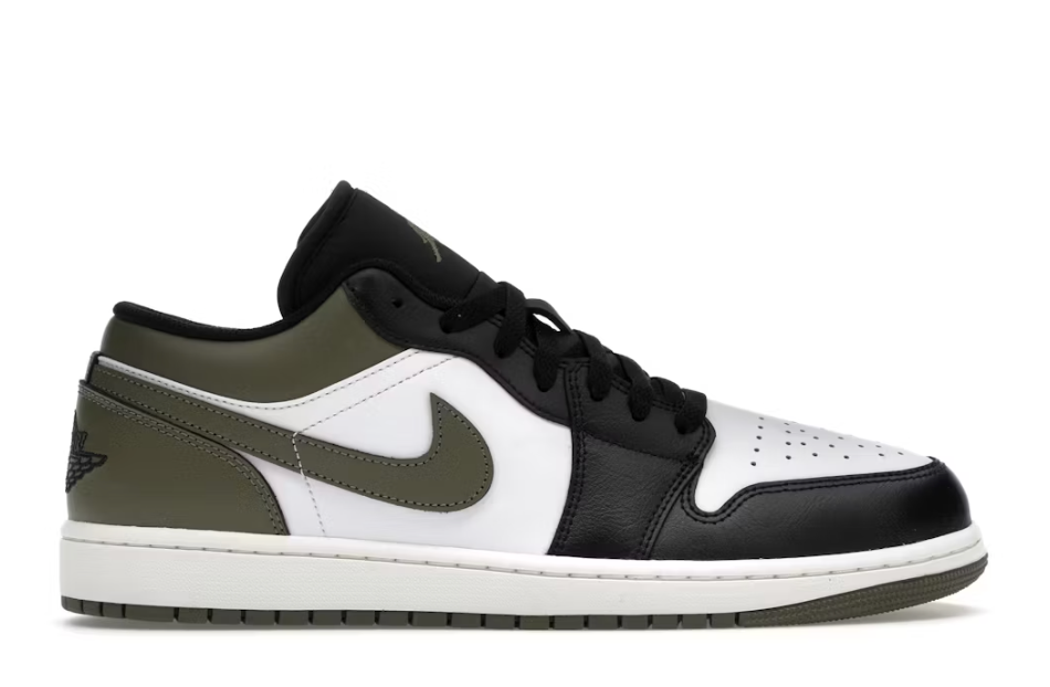 Jordan 1 Low Black Toe Medium Olive SZ 12 MISSING LID