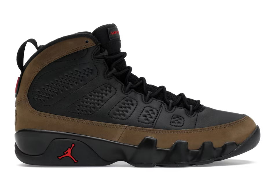 Jordan 9 Retro Olive (2024) SZ 10 MISSING LID