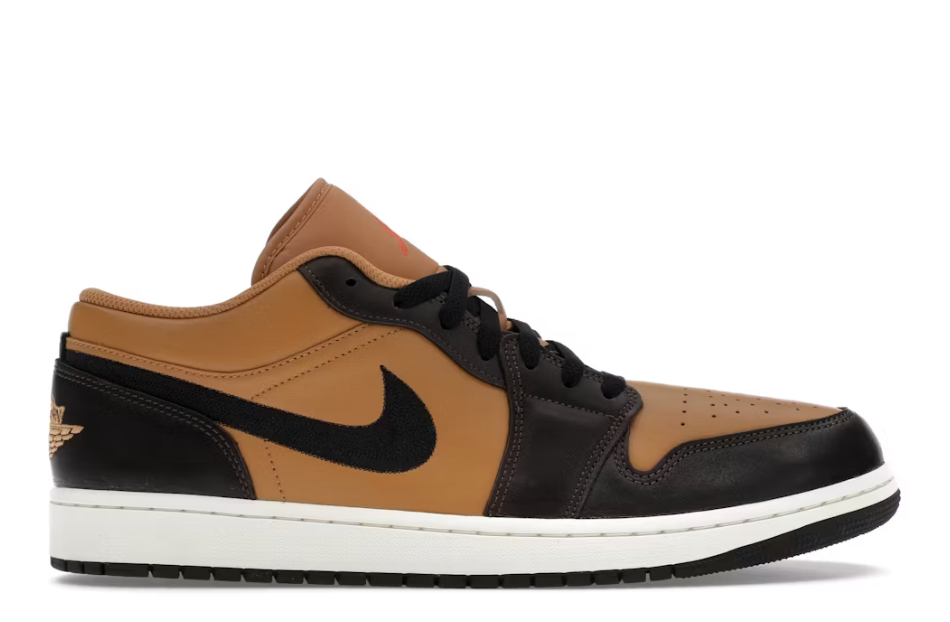 Jordan 1 Low SE Flax Baroque Brown Sz 12 (NO BOX LID)