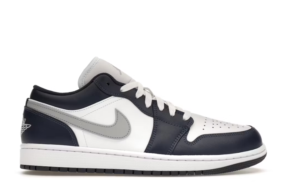 Jordan 1 Low Wolf Grey Midnight Navy SZ 12 MISSING LID