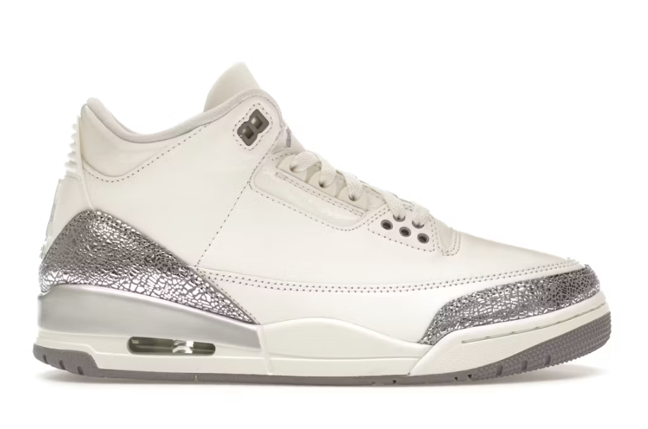 Jordan 3 Retro Sail Cement Grey Men's Sz 9.5