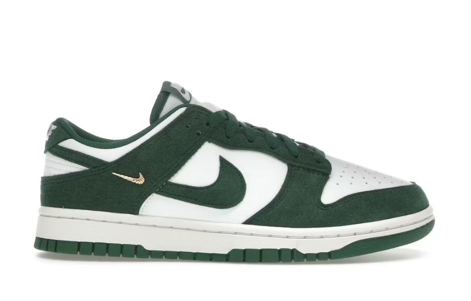 Nike Dunk Low Gorge Green Gold Mini Swoosh Men's Sz 10.5