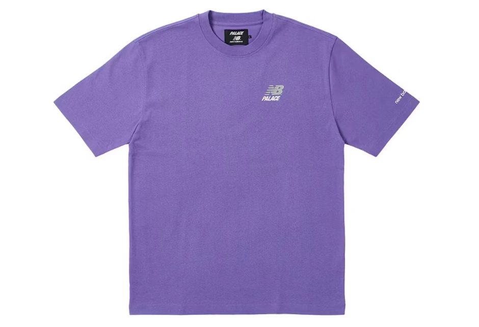 Palace x New Balance Logo T-Shirt Purple Sz XL