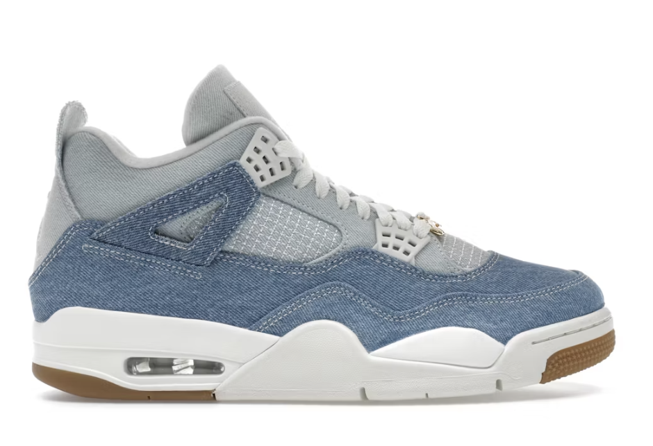 Jordan 4 Retro TEX Denim Worn Blue SZ 9.5 Men's MISSING LID