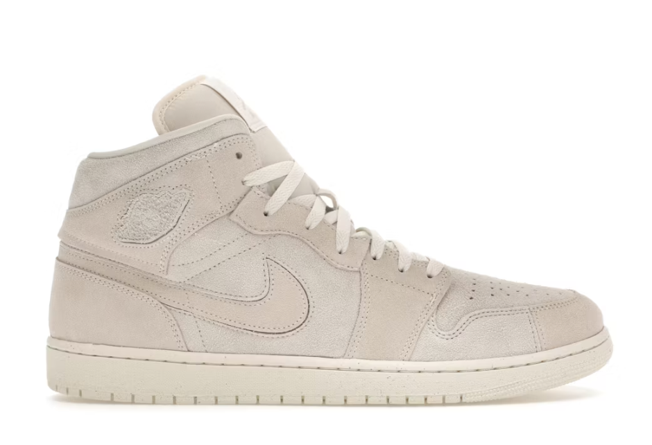 Jordan 1 Mid SE Craft Pale Ivory SZ 10 MISSING LID