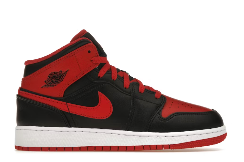 Jordan 1 Mid Alternate Bred (2022) GS SZ 7Y MISSING LID