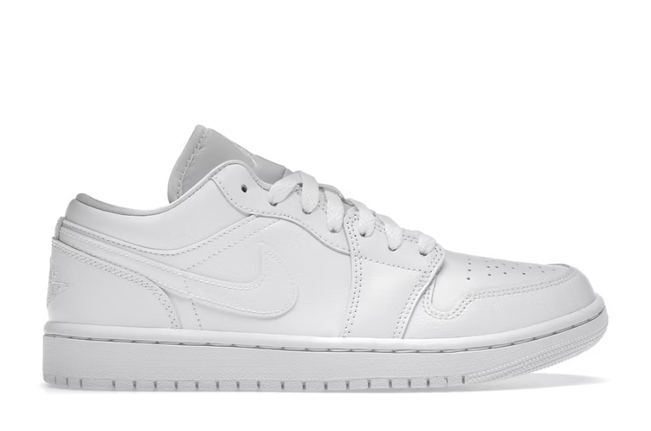 Jordan 1 Low Triple White (2022) (Women's) SZ 8.5 MISSING LID