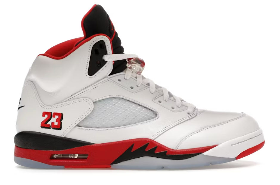 Jordan 5 Retro Fire Red Black Tongue (2025) SZ 11.5 MISSING LID