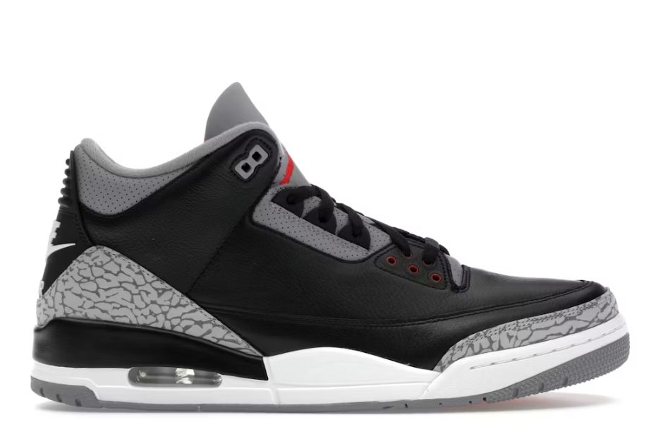 Jordan 3 Retro OG Black Cement (2024) SZ 7 MISSING LID