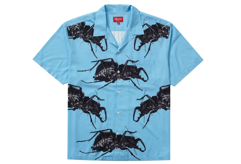 Supreme Beetle S/S Shirt Blue SZ M