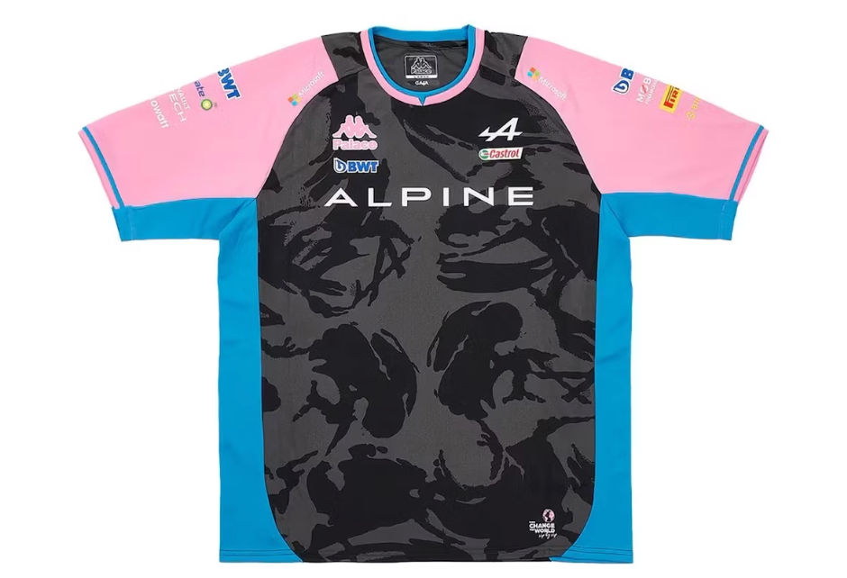 Palace x Kappa For Alpine Driver Jersey Night Desert Camo SZ L