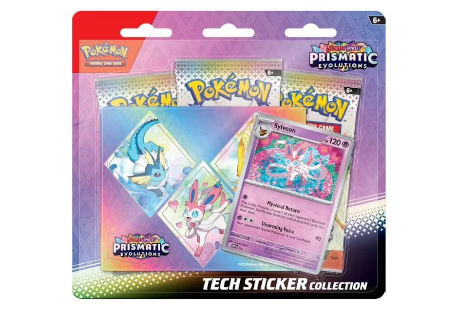 Pokèmon Scarlet & Violet Prismatic Evolutions Sylveon Tech Sticker Collection