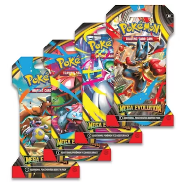 2025 Pokémon Mega Evolution Single Booster Packs