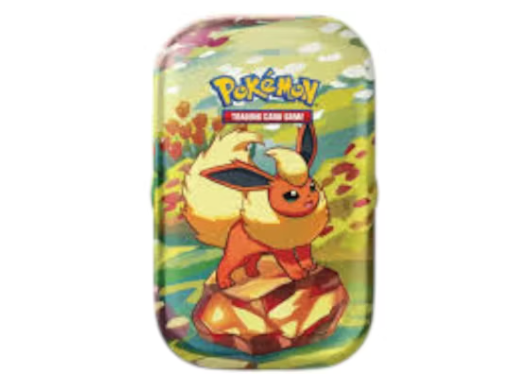 2025 Pokémon Scarlet Violet Prismatic Evolutions Flareon Tin