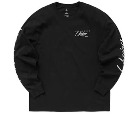 Jordan Union L/S T-shirt Black/White Sz M