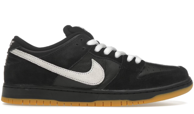 Nike Dunk Low Pro SB Black White Gum SZ 7 MISSING LID