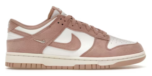 Nike Dunk Low Rose Whisper Gold Mini Swoosh (Women's) SZ 8.5/7M MISSING LID
