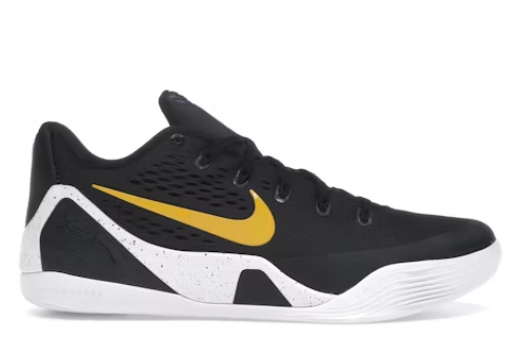 Nike Kobe 9 EM Low Protro TB Black University Gold SZ 11 MISSING LID