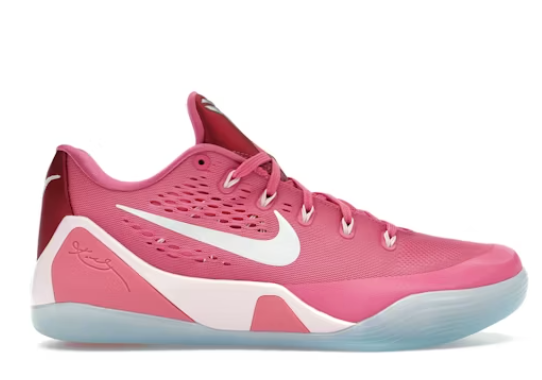 Nike Kobe 9 EM Low Protro Kay Yow Think Pink SZ 10.5 MISSING LID
