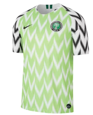 Nike Nigeria Women's 2018/2019 Stadium Home Jersey White/Black SZ LARGE DEFECT