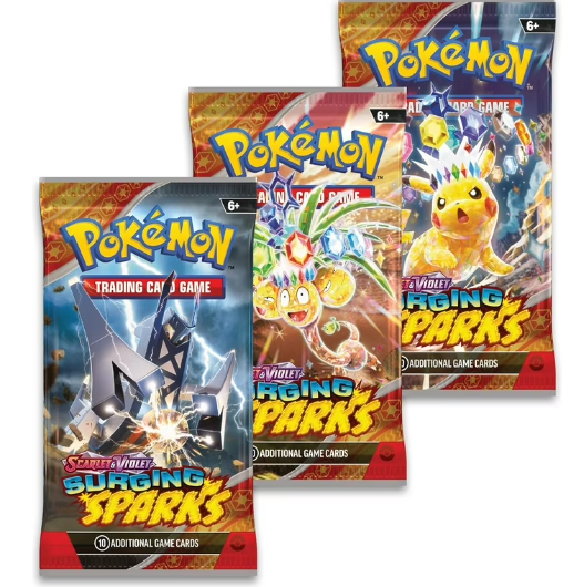 Pokémon Surging Sparks Booster 3 Pack