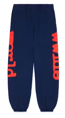Sp5der Beluga Sweatpants Navy SZ XL