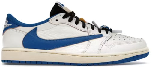 Jordan 1 Retro Low OG SP Fragment x Travis Scott Sail Military Blue