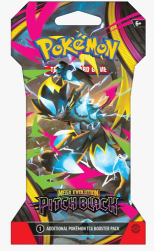 Pokemon Mega Evolution Pitch Black Sleeved Booster Pack