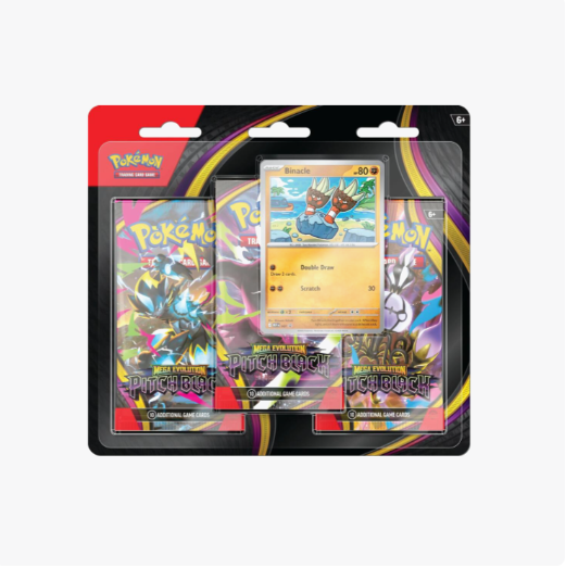 Pokemon Mega Evolution Pitch Black 3-Pack Blister Binacle