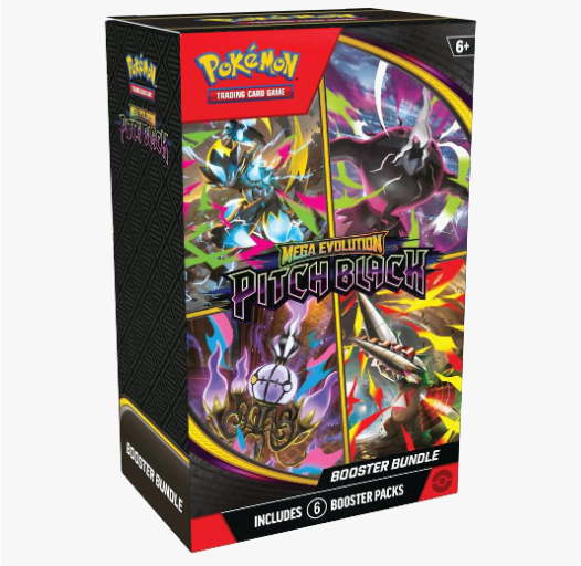 Pokemon Mega Evolution Sleeved Pitch Black Booster Bundle