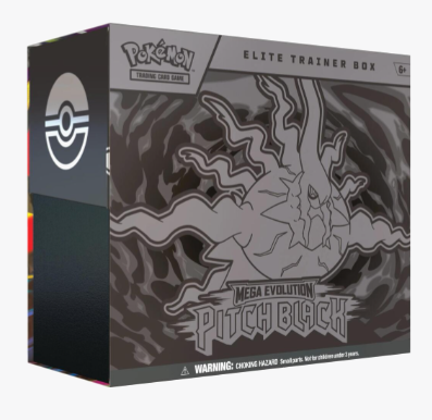 Pokemon Mega Evolution Pitch Black Elite Trainer Box Ripped Seal