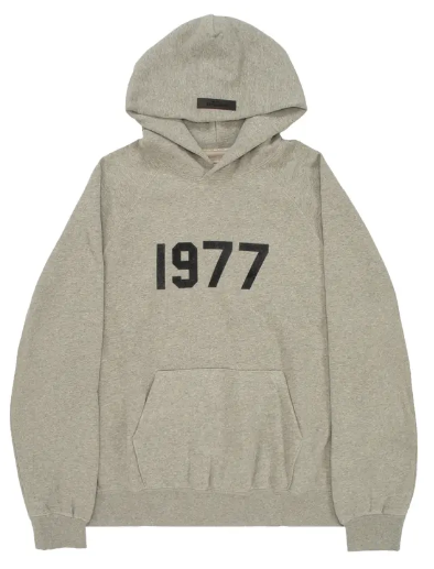 Fear of God Essentials 1977 Hoodie Dark Oatmeal SZ MEDIUM