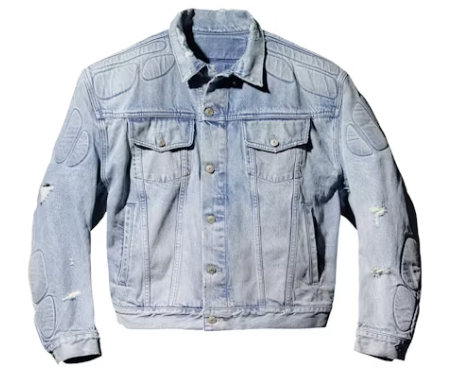 Yeezy Gap Padded Denim Jacket Blue SZ M