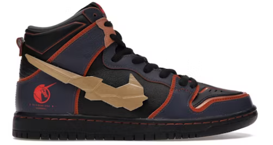 Nike SB Dunk High RX-0 Unicorn Gundam 02 Banshee SZ 8.5 MISSING LID