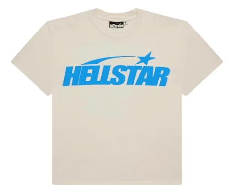 Hellstar Classic T-shirt (Regular Print) White/Blue SZ L
