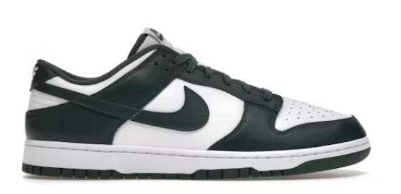 Nike Dunk Low Michigan State SZ 12.5 NO LID