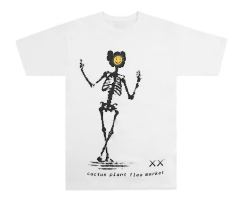 KAWS x Cactus Plant Flea Market T-shirt White SZ XL USED