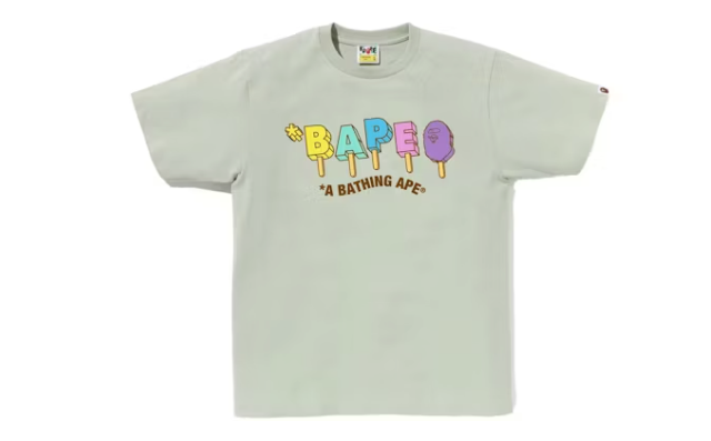 BAPE Popsicle Tee Green Sz Large