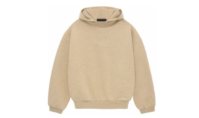 Fear of God Essentials Hoodie Gold Heather Sz Small