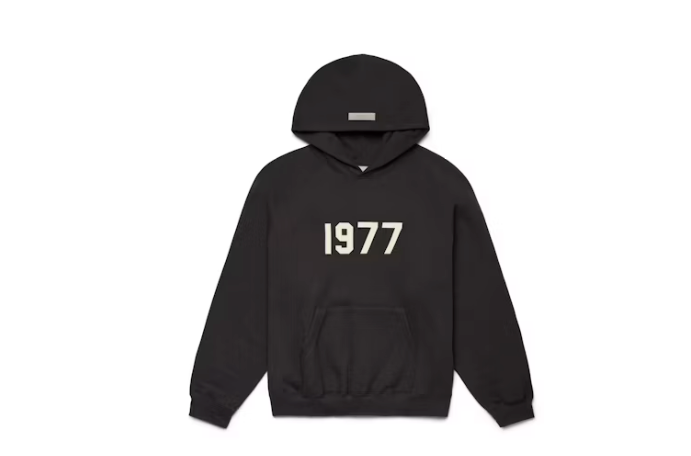 Fear of God Essentials 1977 Hoodie Iron Sz Medium