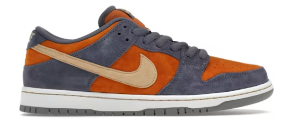 Nike SB Dunk Low Light Carbon Monarch SZ 10.5 MISSING LID