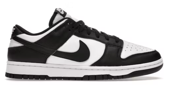 Nike Dunk Low Retro White Black Panda SZ 10 YELLOWING