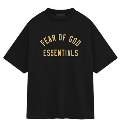 Fear of God Essentials Jersey Crewneck Tee Black SZ M