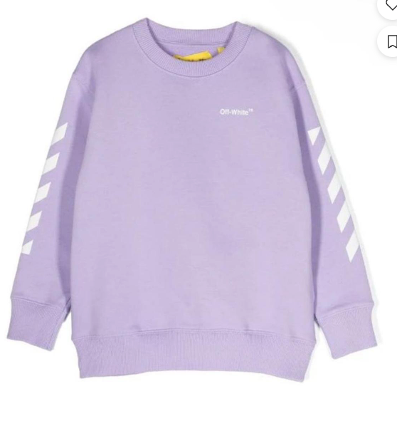 Off-White Kids Crewneck Purple Missing sz tag
