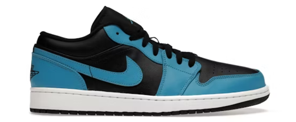 Jordan 1 Low Laser Blue Black SZ 7 REP BOX (GREY BOX)