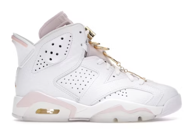 Jordan 6 Retro Gold Hoops (Women's) SZ 9